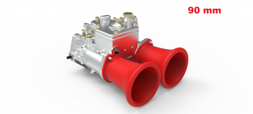 thumbnail image 2 of Weber 40 DCOE Carburetors With Inclined Velocity Stacks & Cone Type Tabs – Made In Italy 2 of 6